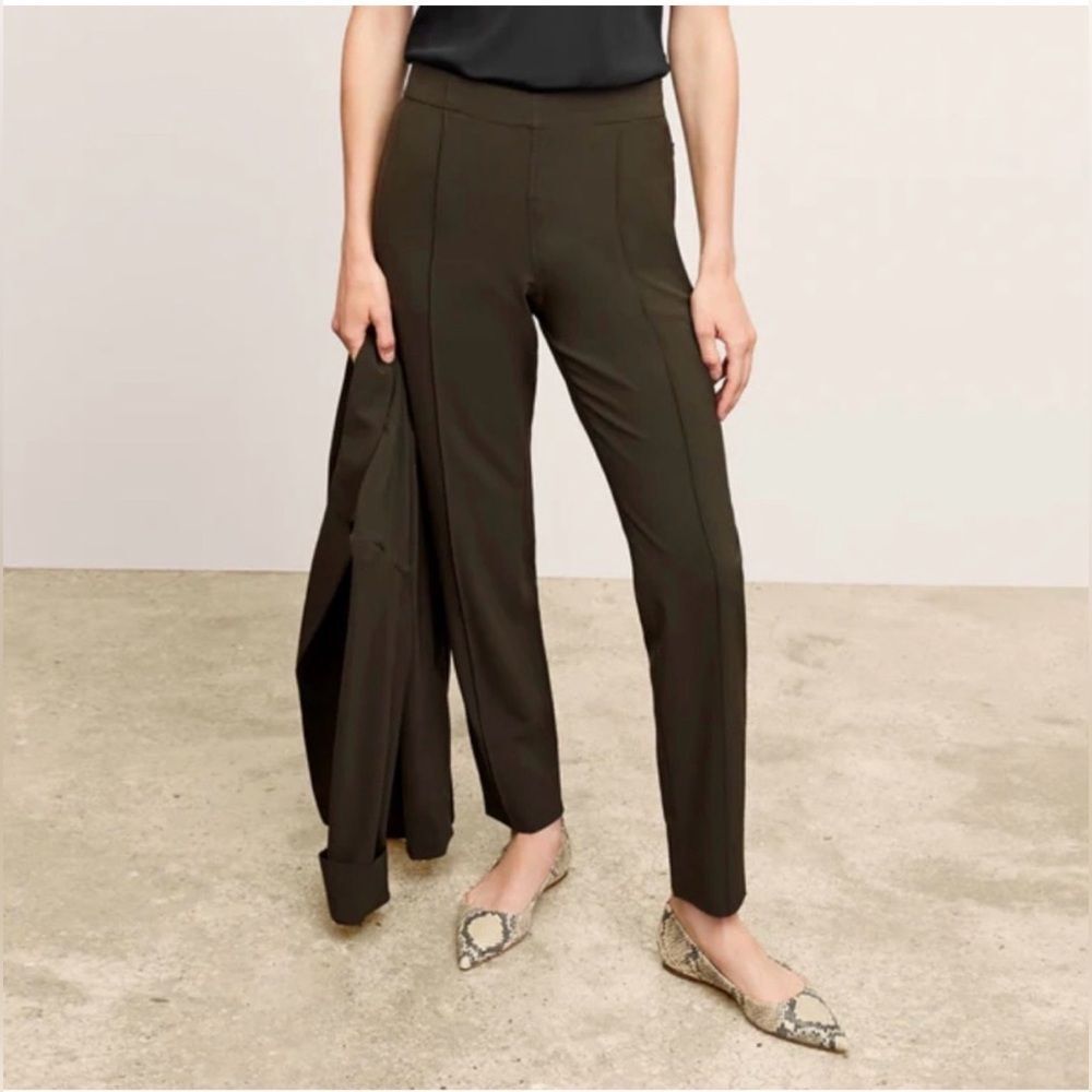 MM. Lafleur Colby Travel Pant 3.0 Origamitech Olive Green Sz 0 NWT - Picture 6 of 10